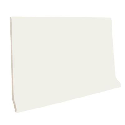 Color Collection Matte Bone 3-3/4 in. x 6 in. Ceramic Stackable Left Cove Base Corner Wall Tile-DISCONTINUED