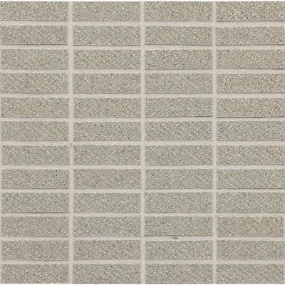 Identity Cashmere Gray Fabric Porcelain Sheet-Mounted Floor and Wall Tile (9 sq. ft. / case)-DISCONTINUED