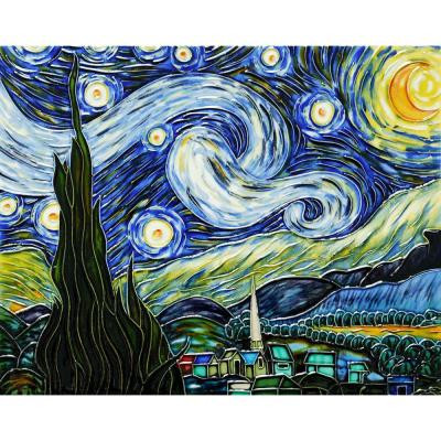 Van Gogh, Starry Night Trivet/Wall Accent Tile (felt back)-DISCONTINUED