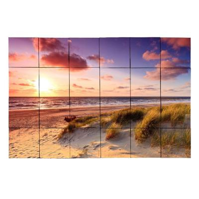 Beach1 36 in. x 24 in. Tumbled Marble Tiles (6 sq. ft. /case)