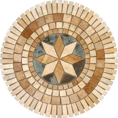 Medallion 7116, 36 In. Travertine Floor and Wall Tile-DISCONTINUED