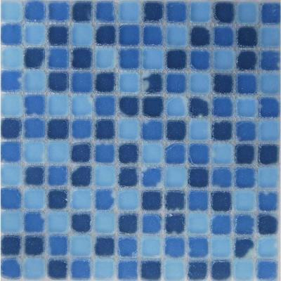 Oceanz Southern Tumbled Matte Glass 12 in. x 12 in.Mesh Mounted Floor & Wall Tile (5 sq. ft.)