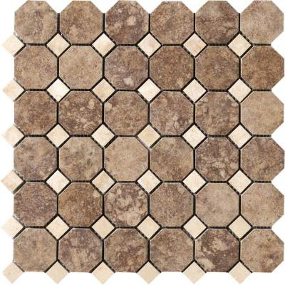Campione Andretti 12 in. x 12 in. x 8.7 mm Porcelain Mosaic Floor and Wall Tile