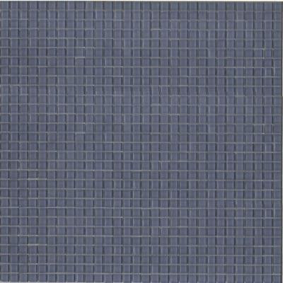 12.8 in. x 12.8 in. Venice Fleet Blue Glossy Glass Tile-DISCONTINUED