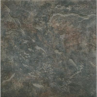 Mt. Everest Nero 18 in. x 18 in. Glazed Porcelain Floor & Wall Tile (13.13 Sq. ft./Case)-DISCONTINUED