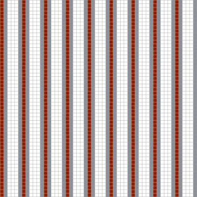 Striped Heritage Motif 24 in. x 24 in. Glass Wall and Light Residential Floor Mosaic Tile