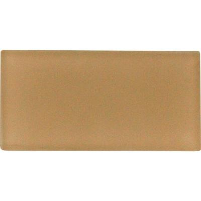 Caramel 3 in. x 6 in. Glass Wall Tile (1 sq. ft./ case)