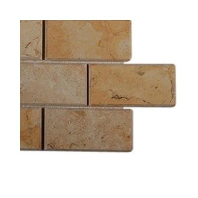 Jerusalem Gold Beveled Natural Stone Floor and Wall Tile Sample