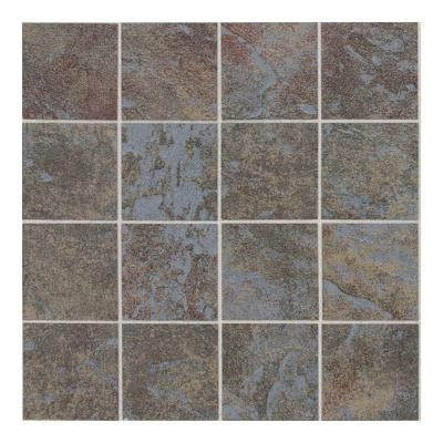 Continental Slate Tuscan Blue 12 in. x 24 in. x 6mm Porcelain Mosaic Floor and Wall Tile-DISCONTINUED