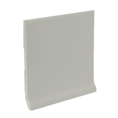 Bright Taupe 6 in. x 6 in. Ceramic Stackable /Finished Cove Base Wall Tile-DISCONTINUED