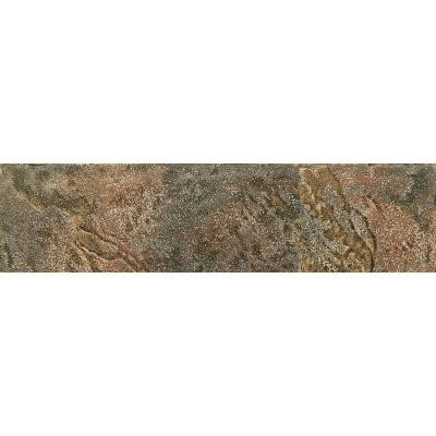 Mt. Everest Verde 3 in. x 12 in. Glazed Porcelain Floor and Wall Bullnose Tile-DISCONTINUED