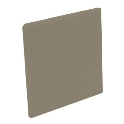 Color Collection Bright Cocoa 4-1/4 in. x 4-1/4 in. Ceramic Surface Bullnose Corner Wall Tile-DISCONTINUED