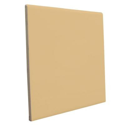 Color Collection Bright Camel 6 in. x 6 in. Ceramic Surface Bullnose Wall Tile-DISCONTINUED