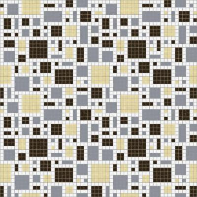 Scatter Heritage Motif 24 in. x 24 in. Glass Wall and Light Residential Floor Mosaic Tile