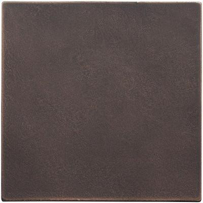 4 in. x 4 in. Cast Metal Field Tile Dark Oil Rubbed Bronze Tile (8 pieces / case) - Discontinued