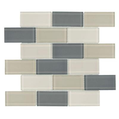 Rocky Canyon 12 in. x 12 in. 8 mm Glass Mosaic Wall Tile