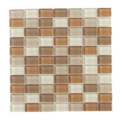 Spring Bouquet 12 in. x 12 in. x 8 mm Glass Mosaic Wall Tile
