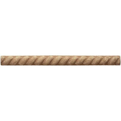 1/2 in. x 6 in. Cast Stone Rope Liner Noche Tile (18 pieces / case) - Discontinued