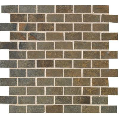 Jade 13 in. x 13 in. x 8-1/2 mm Sage Porcelain Mesh-Mounted Mosaic Floor and Wall Tile