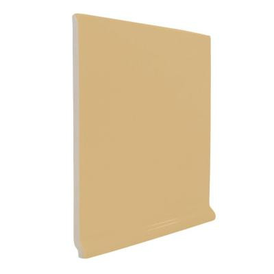 Color Collection Matte Camel 6 in. x 6 in. Ceramic Stackable Left Cove Base Corner Wall Tile-DISCONTINUED