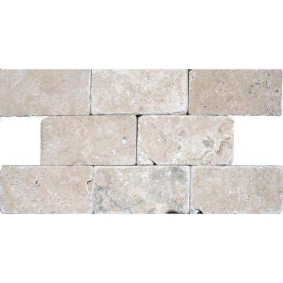 Bologna Noche 3 in. x 6 in. Travertine Floor & Wall Tile-DISCONTINUED