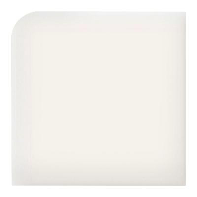 Modern Dimensions Gloss Arctic White 4-1/4 in. x 4-1/4 in. Ceramic Bullnose Corner Wall Tile