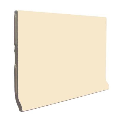 Color Collection Matte Khaki 3-3/4 in. x 6 in. Ceramic Stackable Cove Base Wall Tile-DISCONTINUED