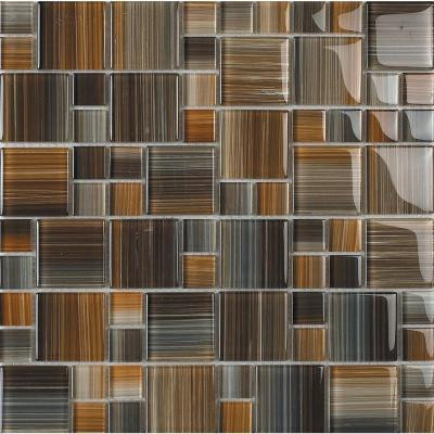 Contempo Jacobs-1673 Mosaic Glass Mesh Mounted Tile - 4 in. x 4 in. Tile Sample-DISCONTINUED