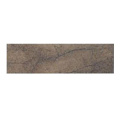 Aspen Lodge Midnight Blaze 3 in. x 12 in. Porcelain Bullnose Floor and Wall Tile-DISCONTINUED