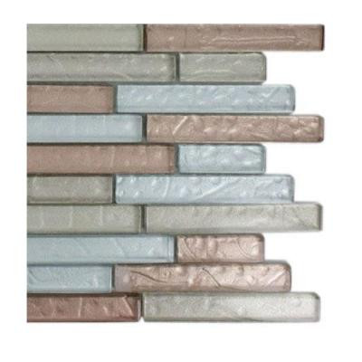Metallic Cleopatra Harmony Glass Tile - 6 in. x 6 in. Tile Sample-DISCONTINUED