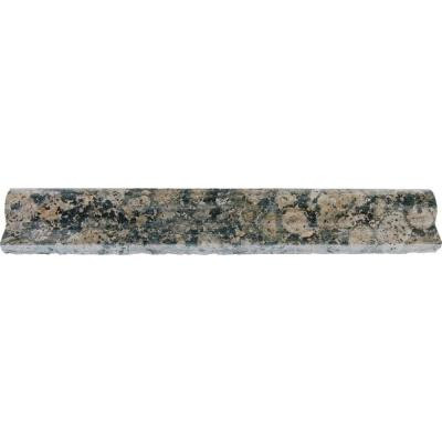 Baltic Brown 2 in. x 12 in. Polished Granite Rail Moulding Wall Tile (10 ln. ft. / case)