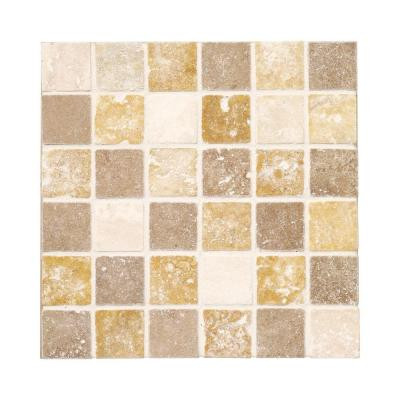 Travertine Medley 12 in. x 12 in. x 8 mm Mosaic Wall Tile