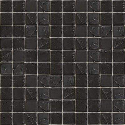 Metalz Palladium-1011 Mosiac Recycled Glass Mesh Mounted Tile - 3 in. x 3 in. Tile Sample