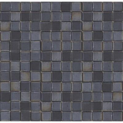 Metalz Tungsten-1010 Mosaic Recycled Glass 12 in. x 12 in. Mesh Mounted Floor & Wall Tile (5 sq. ft.)