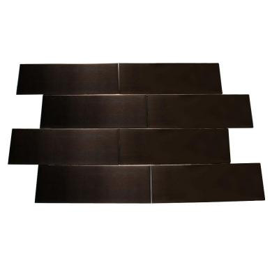 Metal Copper 2 in. x 6 in. Stainless Steel Floor and Wall Tile (1 sq. ft./case)