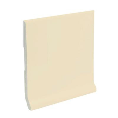 Color Collection Bright Khaki 6 in. x 6 in. Ceramic Stackable /Finished Cove Base Wall Tile-DISCONTINUED