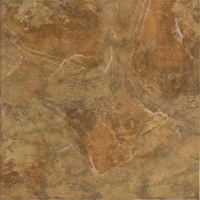 Imperial Slate Tan 16 in. x 16 in. Ceramic Floor and Wall Tile (13.776 sq. ft. / case)