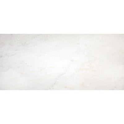 Greecian White 8 in. x 12 in. Polished Marble Floor and Wall Tile (6.67 sq. ft./case)