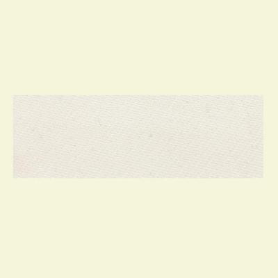 Identity Paramount White Fabric 4 in. x 12 in. Polished Porcelain Bullnose Floor and Wall Tile