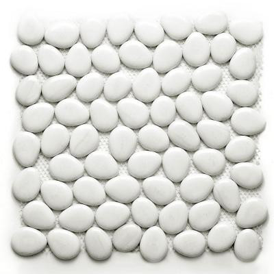Freeform Glass Negin 11 in. x 11 in. x 9.525 mm White Glass Mesh-Mounted Mosaic Wall Tile (8.4 sq.ft./case)