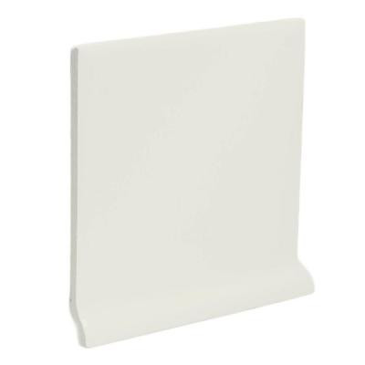 Color Collection Matte Bone 4-1/4 in. x 4-1/4 in. Ceramic Stackable Left Cove Base Wall Tile-DISCONTINUED