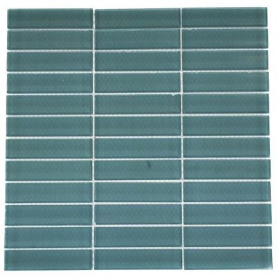 Contempo Turquoise Polished 12 in. x 12 in. x 8 mm Glass Floor and Wall Tile