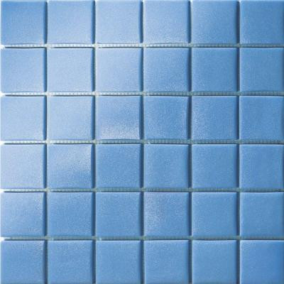 12.5 in. x 12.5 in. Capri Azzurro Grip Glass Tile-DISCONTINUED