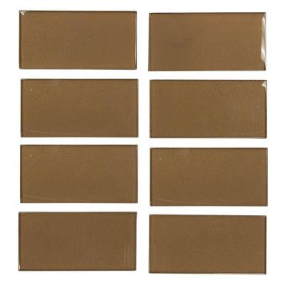 Lava Cake Cold Spray 3 in. x 6 in. Glass Wall Tile (1 pk / 8 pcs-1 sq. ft.)