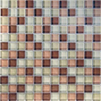 Desertz Gobi-1420 Mosaic Glass Mesh Mounted Tile - 3 in. x 3 in. Tile Sample