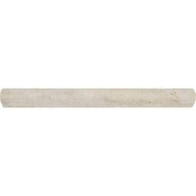 Colisseum 1 in. x 12 in. Dome Molding Honed Travertine Wall Tile (10 ln. ft. / case)