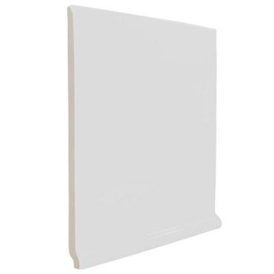 Color Collection Bright Tender Gray 6 in. x 6 in. Ceramic Stackable Left Cove Base Corner Wall Tile-DISCONTINUED