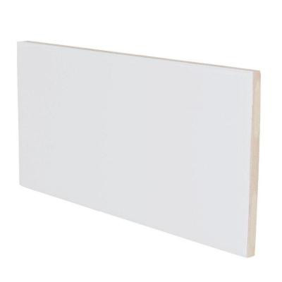 Color Collection Bright Tender Gray 3 in. x 6 in. Ceramic 3 in. Surface Bullnose Wall Tile-DISCONTINUED