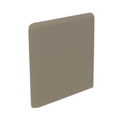 Bright Cocoa 3 in. x 3 in. Ceramic Surface Bullnose Corner Wall Tile-DISCONTINUED