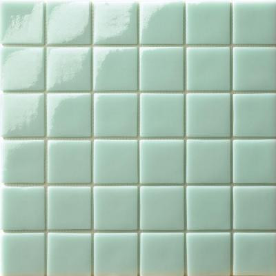 12.5 in. x 12.5 in. Capri Giada Glossy Glass Tile-DISCONTINUED